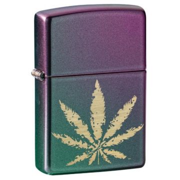 Zippo Iridescent Marijuana Leaf Lighter